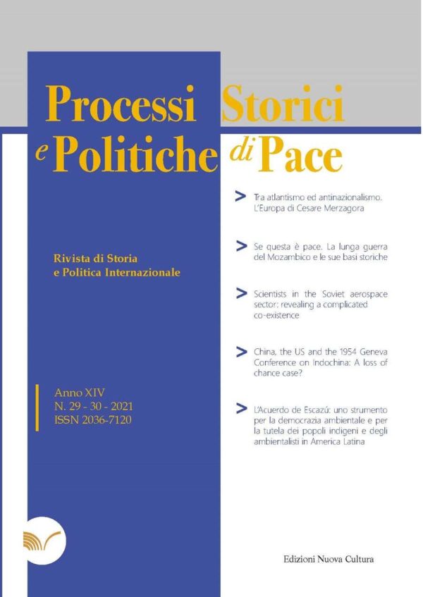 Rivista Processi Storici e Politiche di Pace <br>n. 29-30 2021</br>