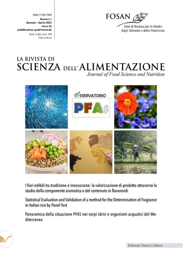 La Rivista di Scienza dell’Alimentazione n. 1/2023