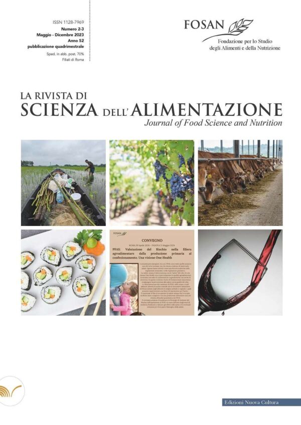 La Rivista di Scienza dell’Alimentazione <br>n. 2-3/2023</br>