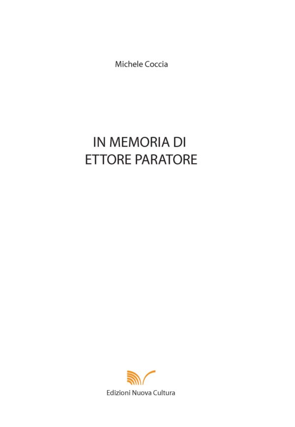 In memoria di Ettore Paratore