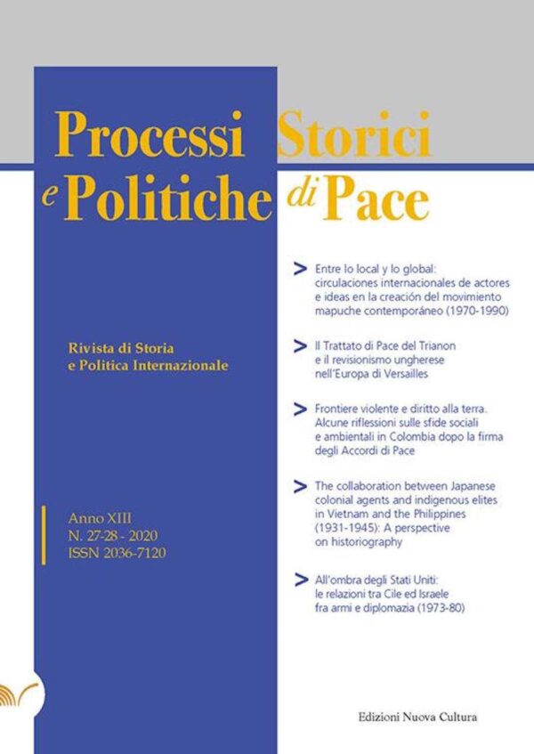 Rivista Processi Storici e Politiche di Pace n. 27-28 2020