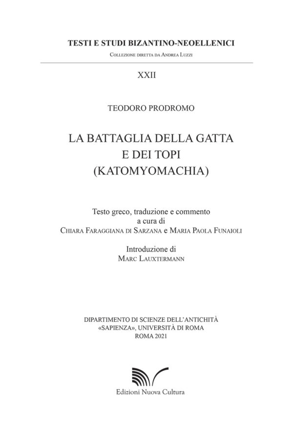 La battaglia della gatta e dei topi (Katomyomachia)